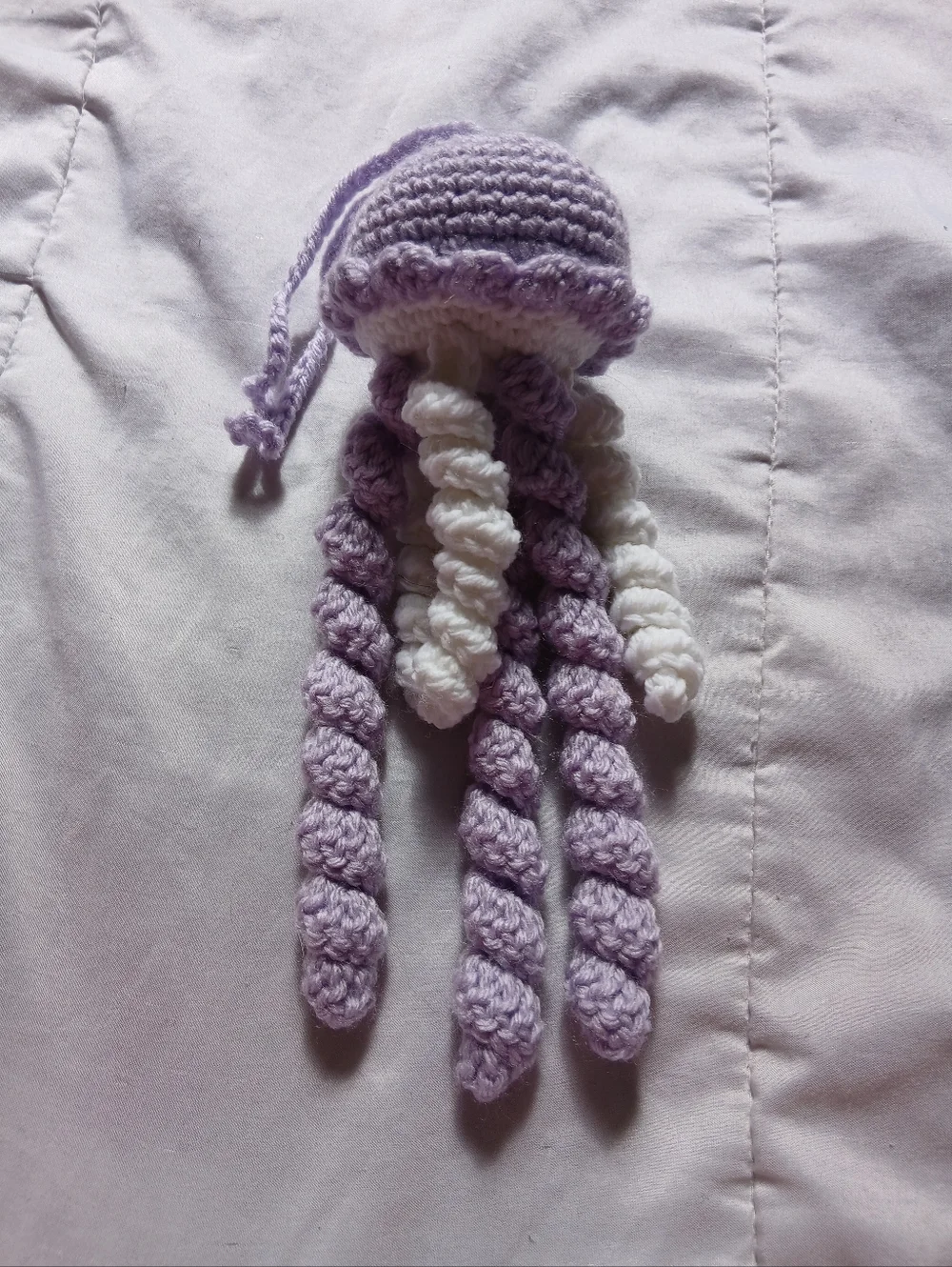 Purple Crochet Jellyfish - Picture 4 of 5